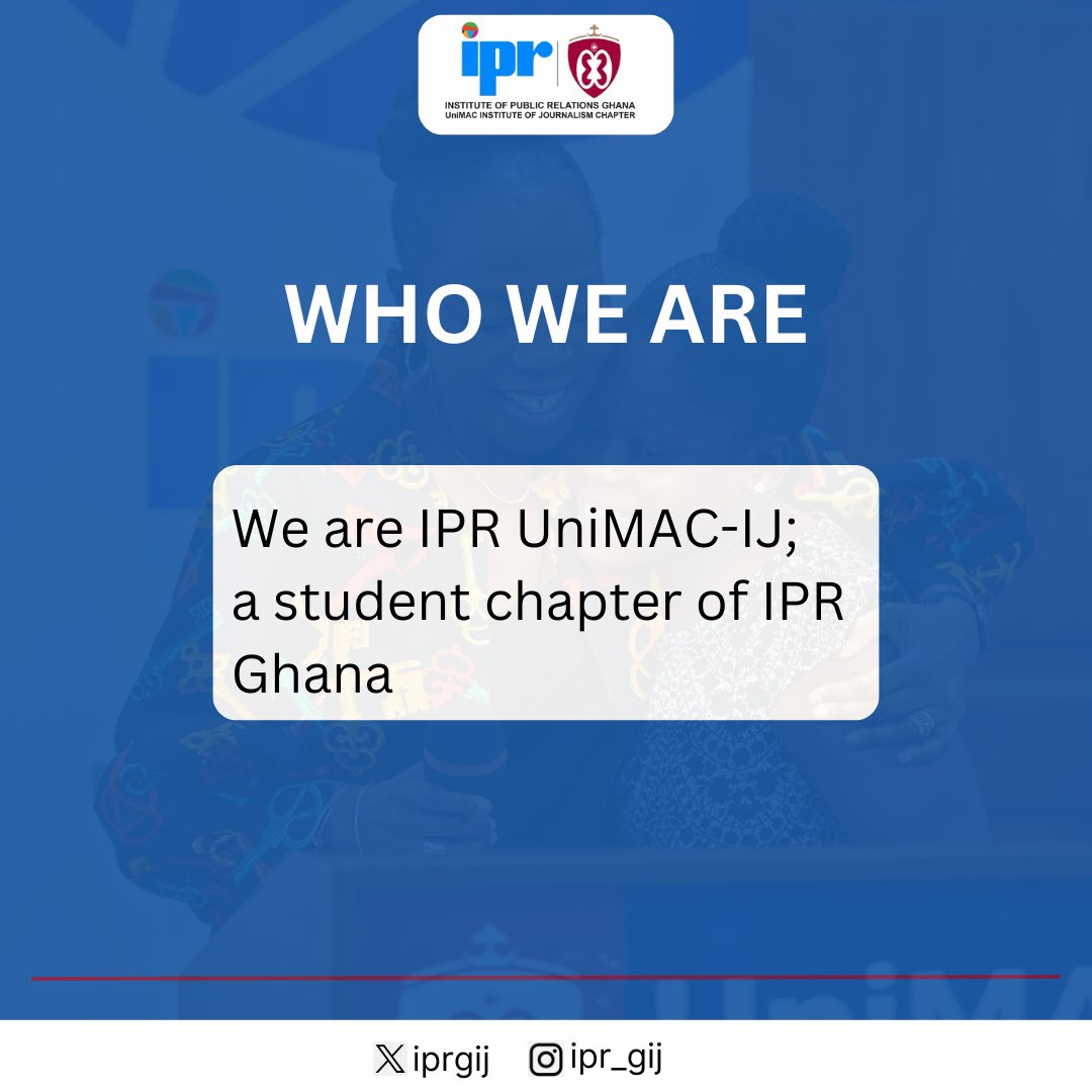 iprgij's tweet photo. Follow us on #linkedin to stay connected for updates on our activities, insightful conversations, and collaborations.
Link below👇🏽:
https://t.co/Ucx4hkbuOp
IPR - Image is Everything
#iprgij #iprij #unimac #IPRGhana #IPRUniMACIJ #PublicRelations #LinkedInCommunity https://t.co/YUlkqJ4wtl