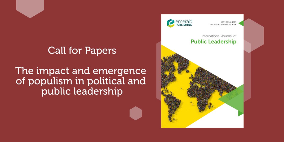 This CFPs for a SI in #IJPL investigates the influence of #populism on #political and public #leadership. Submit your research on #leadership processes, institutional challenges, and the wider impact of populism on #democracy and #society, here: bit.ly/4eH14C9