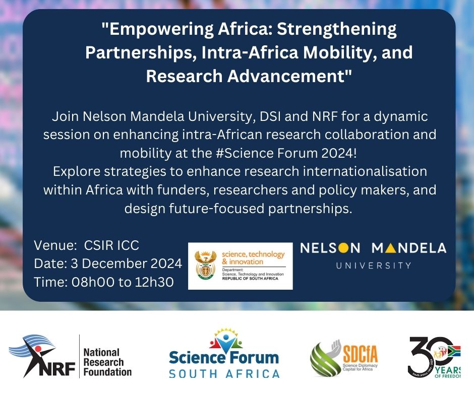 SFSA side event invitation: Empowering Africa: Strengthening Partnerships, Intra-Africa Mobility, and Research Advancement