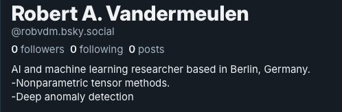 Robert A. Vandermeulen tweet media