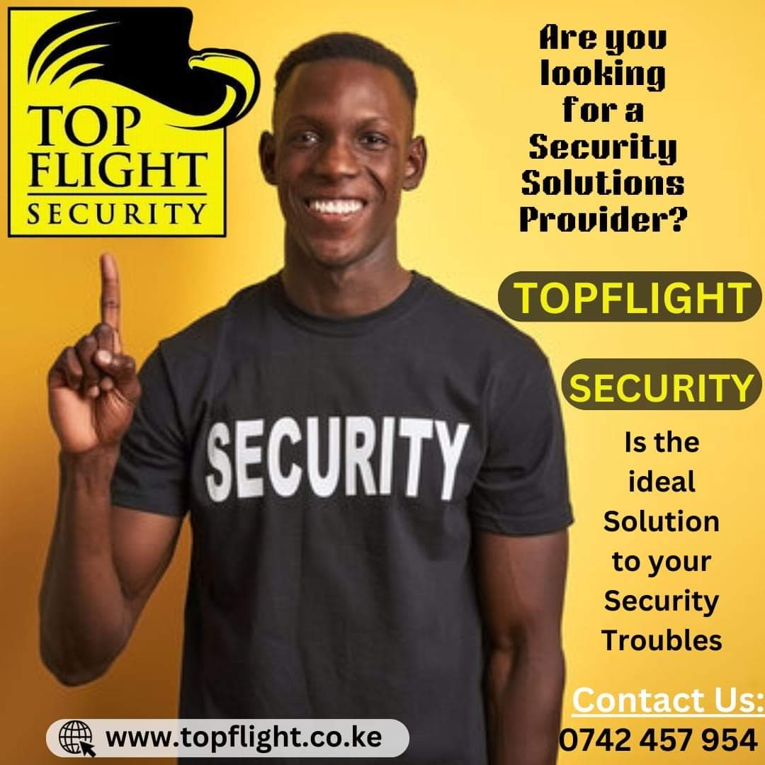 TopFlight_Sec's tweet image. Happy New Week!
We are the Solution to your Security Worries.
Join our clientele and enjoy our tailor-made professional security services.
Talk to Us Today: 0742 457 956/0782 000175
#securitycompany #securitysolutionsprovider 
#topflightsecurity #privatesecurity
