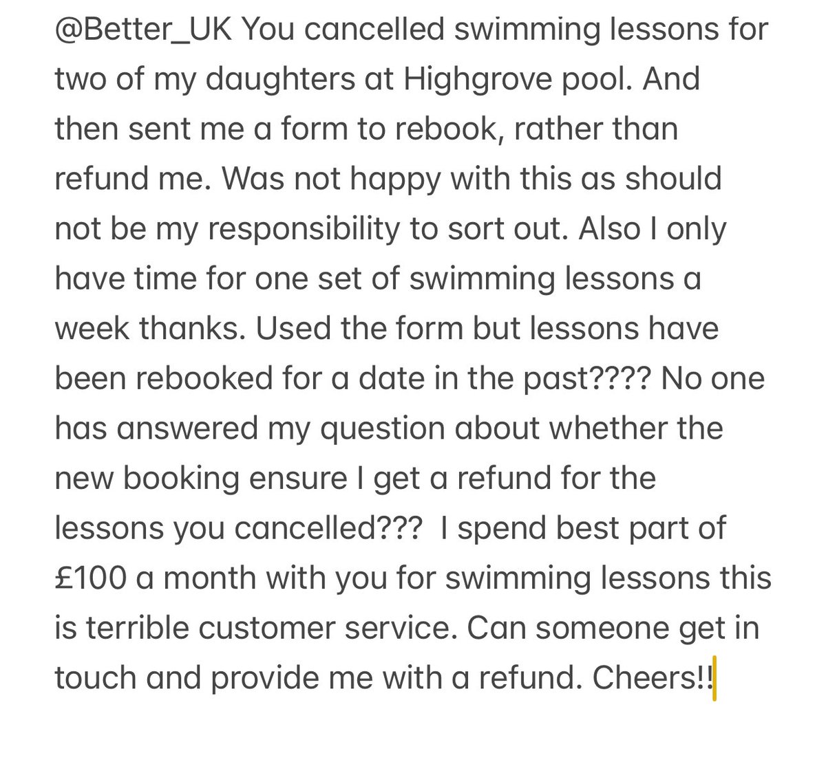 daneddy's tweet photo. @Better_UK See below, please can someone get in touch to sort out https://t.co/x1NtKH9rj7