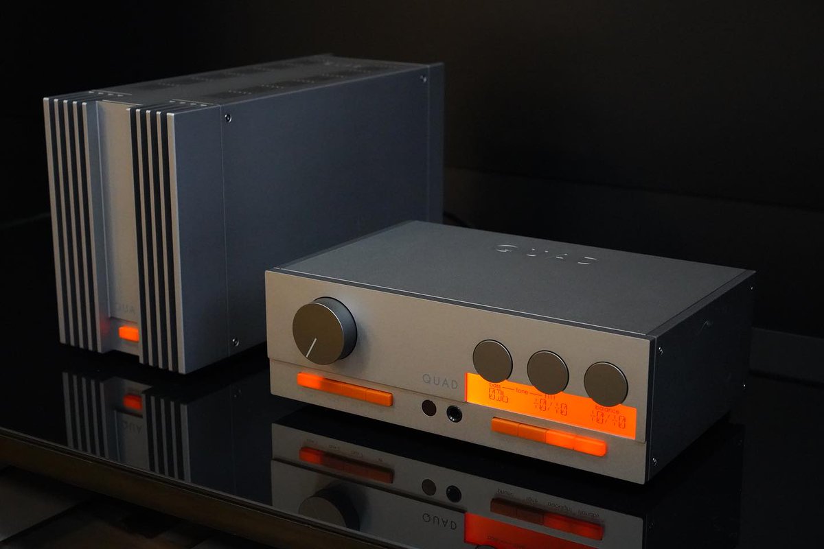 AudioTgroup's tweet photo. The new @QuadHiFi  33 &amp; 303 combo has arrived at our Manchester store. Come in, have a listen and get warm!
#hifi #retro #vintage #quad #quadhifi #quadacoustics #hifiporn #quad33 #quad303 #audiot #audiotmanchester https://t.co/bLhMeiYHFd