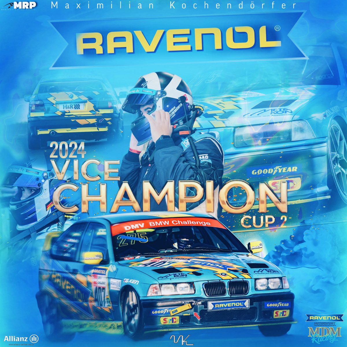 Vice Champion 2024 🏆

What a season! P2 in Cup2 in the BMW Challenge - in my first season

That wouldn’t have been possible without the support of many people, thanks to my family, MDM Racing and all the partners who believed in me

I had the opportunity to live my dream

#MK96