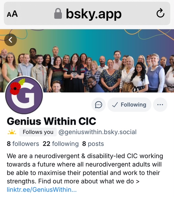 Genius Within tweet media