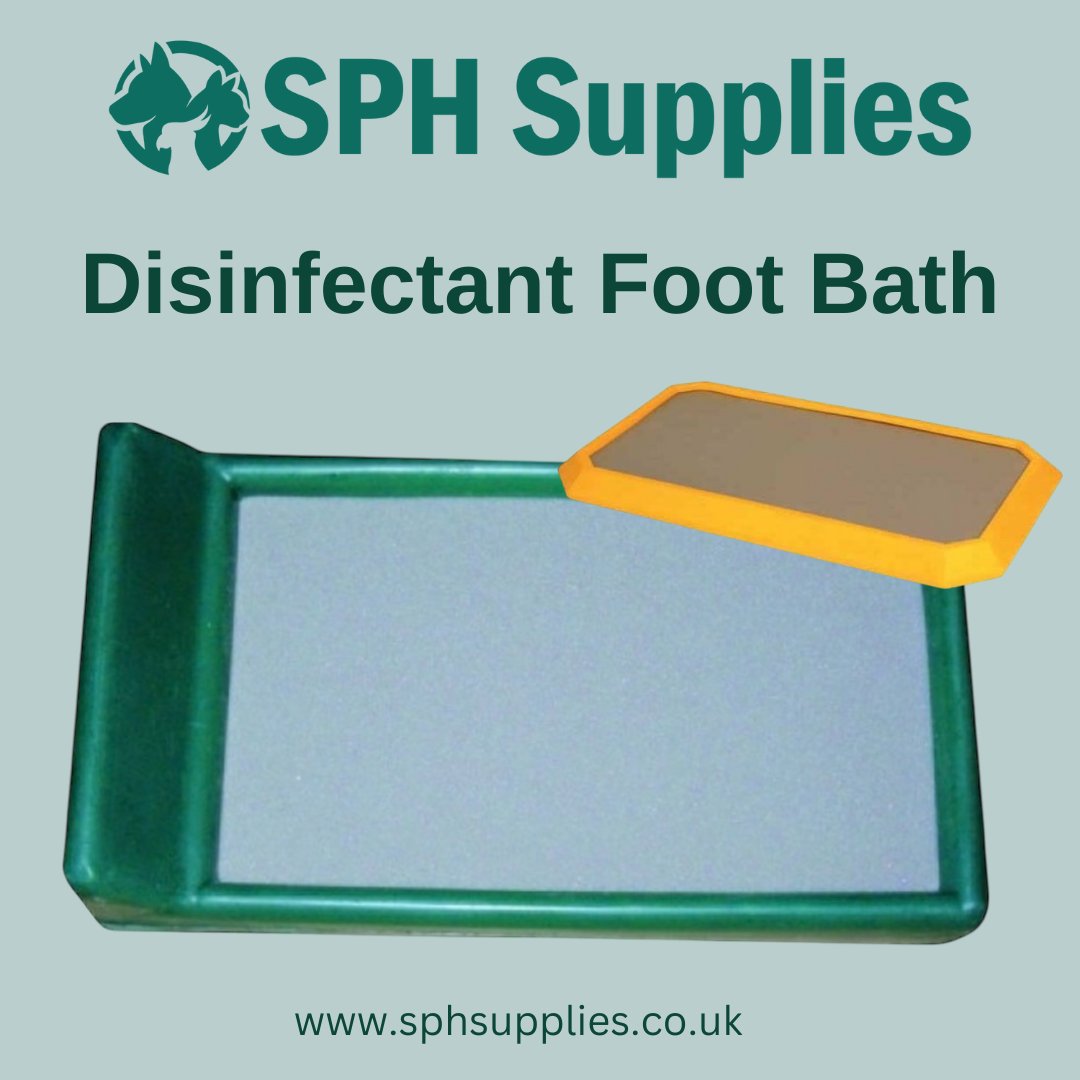 Protect your premises and safeguard your health with our Disinfectant Foot Bath! 🛡️
Two convenient sizes are available to suit your needs.
sphsupplies.co.uk/shop/disinfect…
#Biosecurity #DisinfectantFootBath #InfectionControl #HealthAndSafety