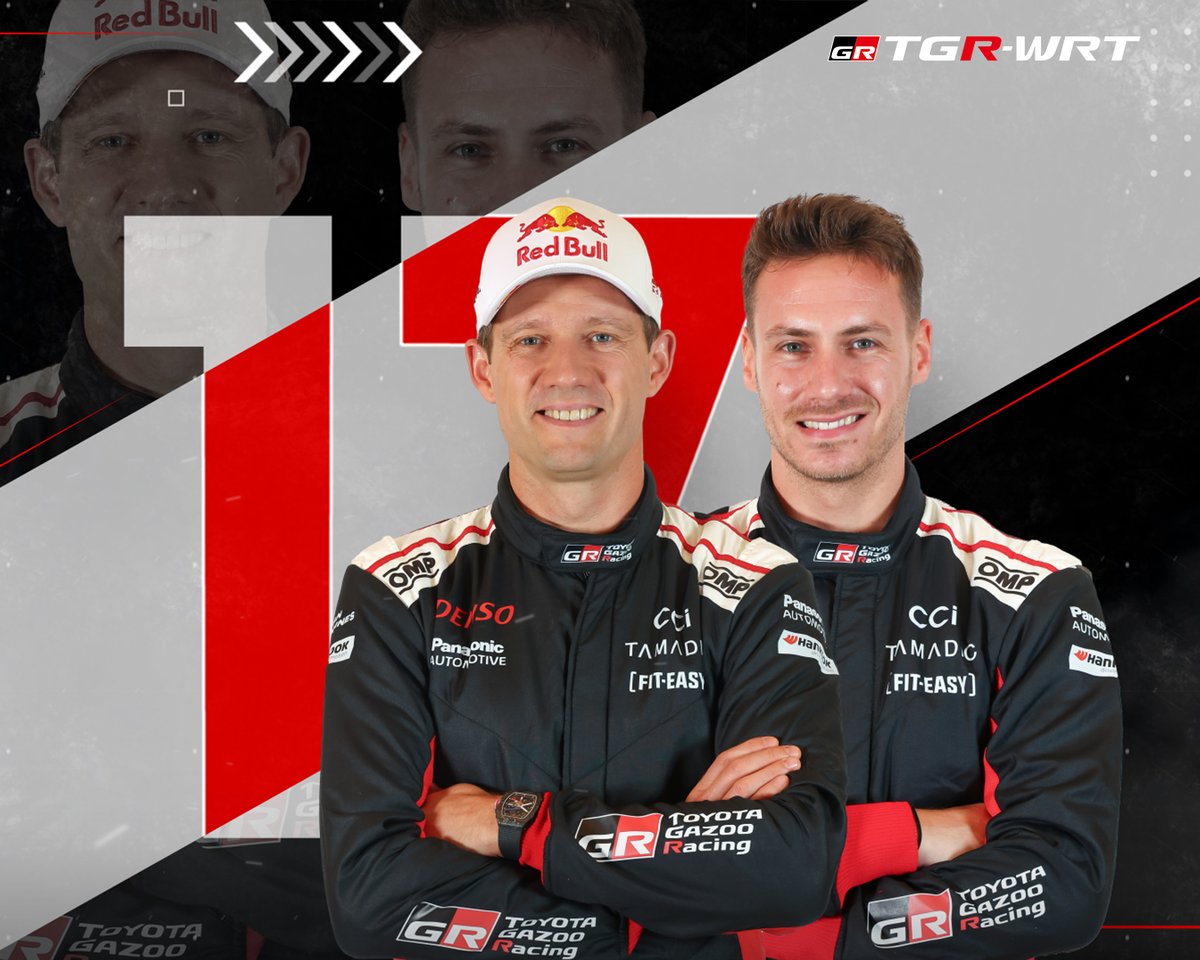 SebOgier's tweet photo. Very pleased to keep racing with @TGR_WRC next season. I will still be in a partial schedule with the target to support the team in the manufacturers' championship, hopefully with the same success as this year. Let's keep pushing the limits together! https://t.co/y5gY0YwfD6