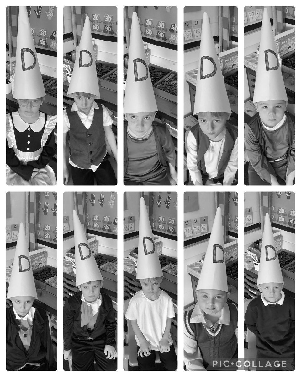 We’ve had some very troublesome children in Team Ouse this morning who have had to be punished by wearing the Dunce Cap! Trouble makers will not be tolerated in our Victorian classroom. #bandbhistory #teamouse