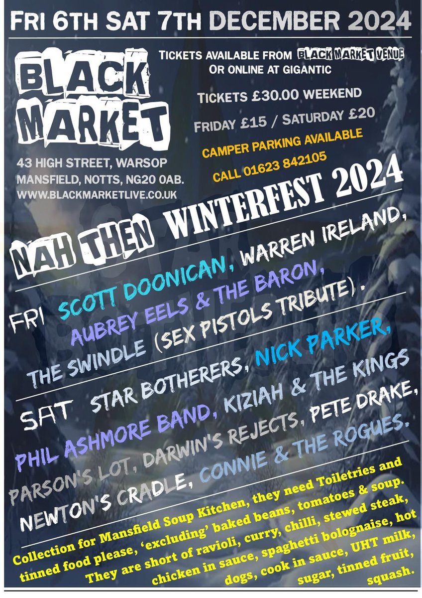 The last chance to see us in action this year is at the fabulous Nah Then Winterfest - you can snag a ticket at host The Black Market Venue or on Gigantic, and just look at the line-up!

Hope to see you there!