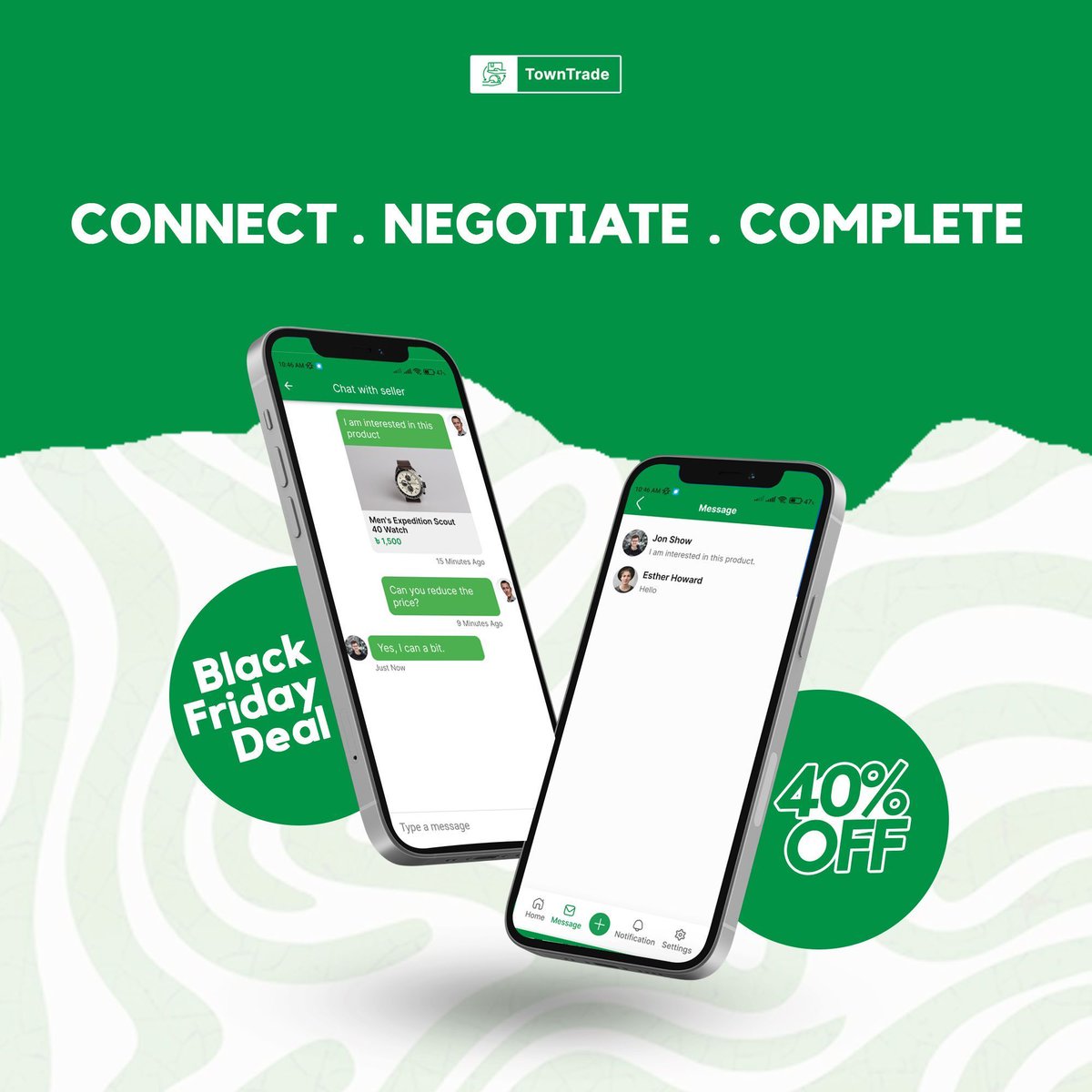 dhrubokinfotech's tweet image. Want to negotiate prices with potential buyers or sellers? With TownTrade, it&apos;s simple to chat and make a deal! Download the app on CodeCanyon today.💬

👉 buff.ly/3UXe9QZ 
👀View Demo: buff.ly/3Zd4w3b

#TownTrade #ClassifiedApp #ChatWithBuyers #MobileApp #Dhrubok