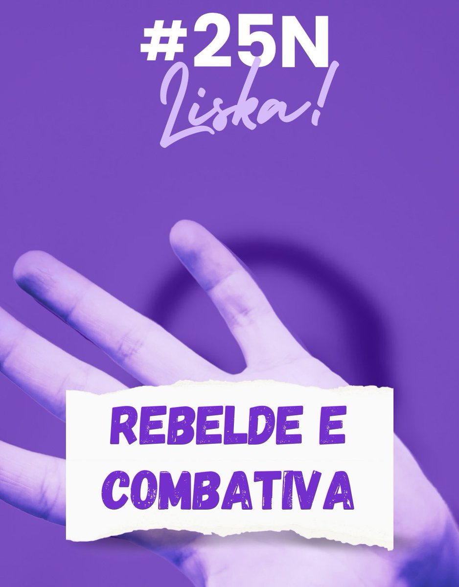 Rebelde e combativa!

#25N #25Nov #NiUnaMenos