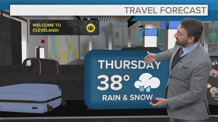 FORECAST | Showers develop today, arctic air looms: <a href="/WintzWeather/">Matt Wintz</a> has the hour-by-hour details and your extended outlook for Thanksgiving travel wkyc.com/article/weathe…