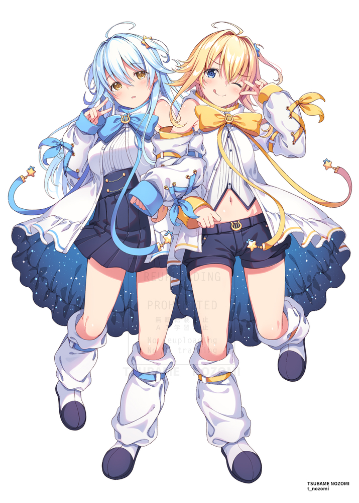 「いい双子の日ということで #じぇみにあ 」|希望つばめ @ 2/17発売「魔王にさらわれた聖王女ですが～｣のイラスト