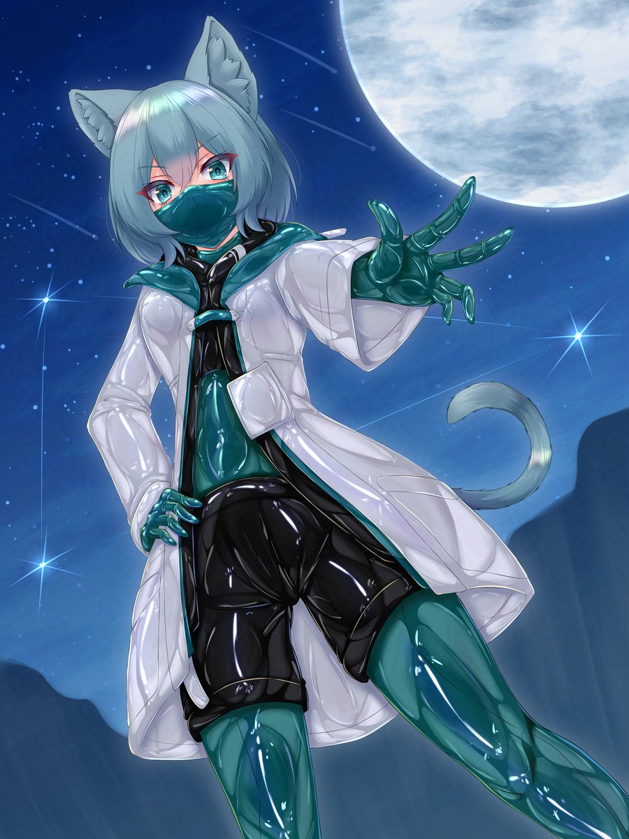 ラバーキャットガール(再掲)
#Skeb #Commission