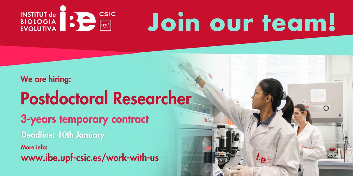 Institute of Evolutionary Biology (IBE) (@ibe_barcelona) on Twitter photo <a href="/the_prbb/">Biomedicina BCN</a> <a href="/UPFbiomed/">UPF Medicine and Life Sciences</a> <a href="/CSIC/">CSIC</a> <a href="/CSICCat/">CSIC en Catalunya</a> The #MutationDynamicsLab of the <a href="/IBE_Barcelona/">Institute of Evolutionary Biology (IBE)</a> aims to learn about how #mutations🧬 occur as well as why their rate of appearance differs across cell types and #species.
#UnravellingEvolution
Learn more 👉ibe.upf-csic.es/mutation-dynam… <a href="/the_prbb/">Biomedicina BCN</a> <a href="/UPFbiomed/">UPF Medicine and Life Sciences</a> <a href="/CSIC/">CSIC</a> <a href="/CSICCat/">CSIC en Catalunya</a> The #MutationDynamicsLab of the <a href="/IBE_Barcelona/">Institute of Evolutionary Biology (IBE)</a> aims to learn about how #mutations🧬 occur as well as why their rate of appearance differs across cell types and #species.
#UnravellingEvolution
Learn more 👉ibe.upf-csic.es/mutation-dynam…