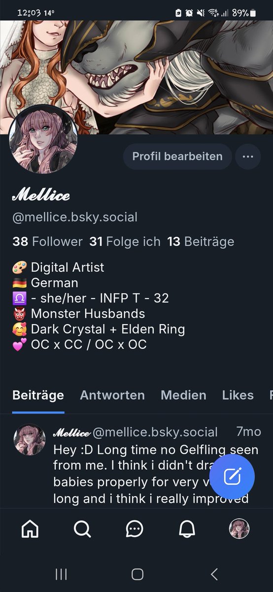 MelliceArts's tweet photo. Little Reminder to also visit my Blusky
I will delete everything from X uvu i will not delete the Accounts here so far but don't expect me to post anything here in the nearer future https://t.co/PQFgc87Vj3