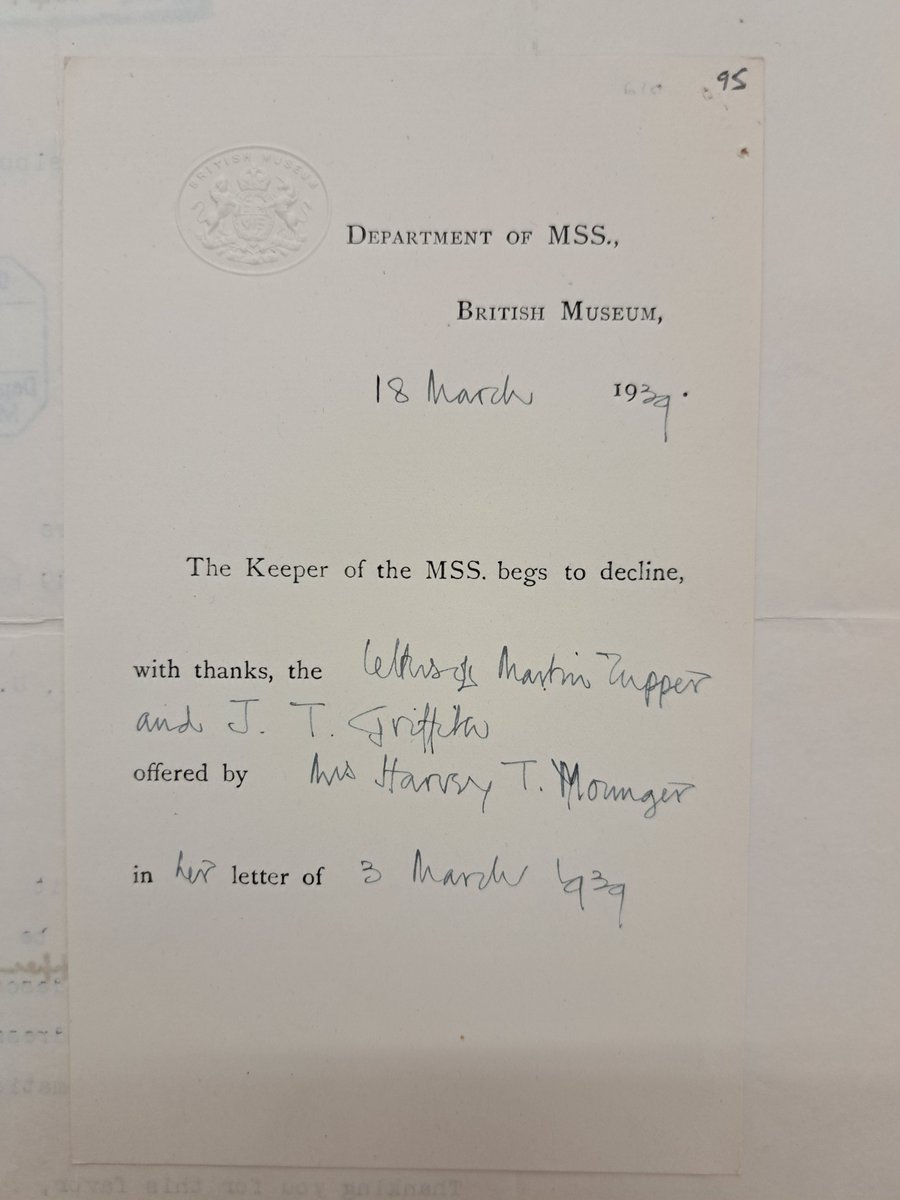 Medieval Manuscripts (@blmedieval) on Twitter photo Today's blogpost by <a href="/RFMacLellan/">Rory MacLellan</a> examines why the British Museum declined to acquire certain manuscripts in the period 1904-1954.
blogs.bl.uk/digitisedmanus… Today's blogpost by <a href="/RFMacLellan/">Rory MacLellan</a> examines why the British Museum declined to acquire certain manuscripts in the period 1904-1954.
blogs.bl.uk/digitisedmanus…