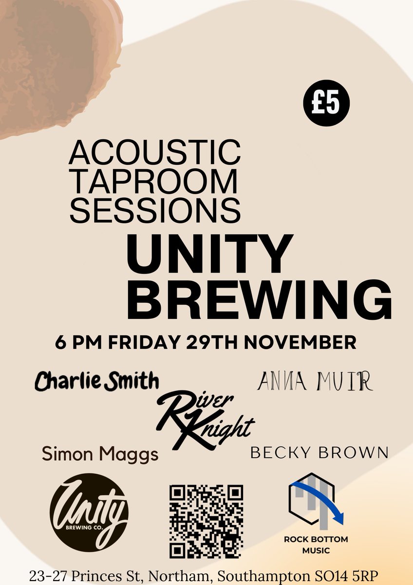 River Knight (@riverknight2018) on Twitter photo This Friday is what will be our final show of 2024, sharing the stage with some great local acoustic acts. With freshly brewed ales, it's sure to be a great night.
#riverknight #rkgrow #livemusic #southampton
<a href="/CharlieSmithMus/">Charlie Smith Music</a> This Friday is what will be our final show of 2024, sharing the stage with some great local acoustic acts. With freshly brewed ales, it's sure to be a great night.
#riverknight #rkgrow #livemusic #southampton
<a href="/CharlieSmithMus/">Charlie Smith Music</a>