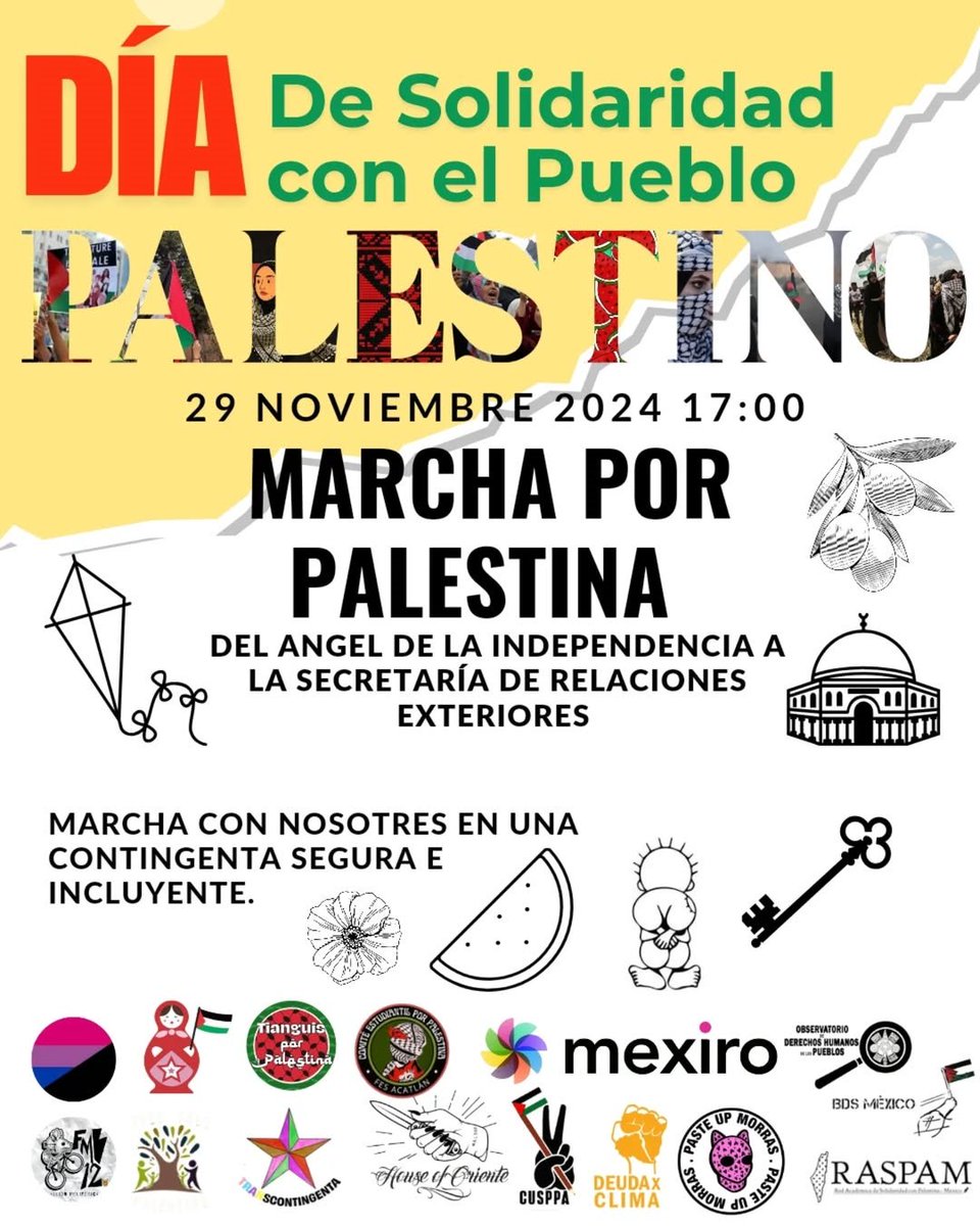 Palestina y México, Coordinadora de Solidaridad (@corsopal) on Twitter photo 