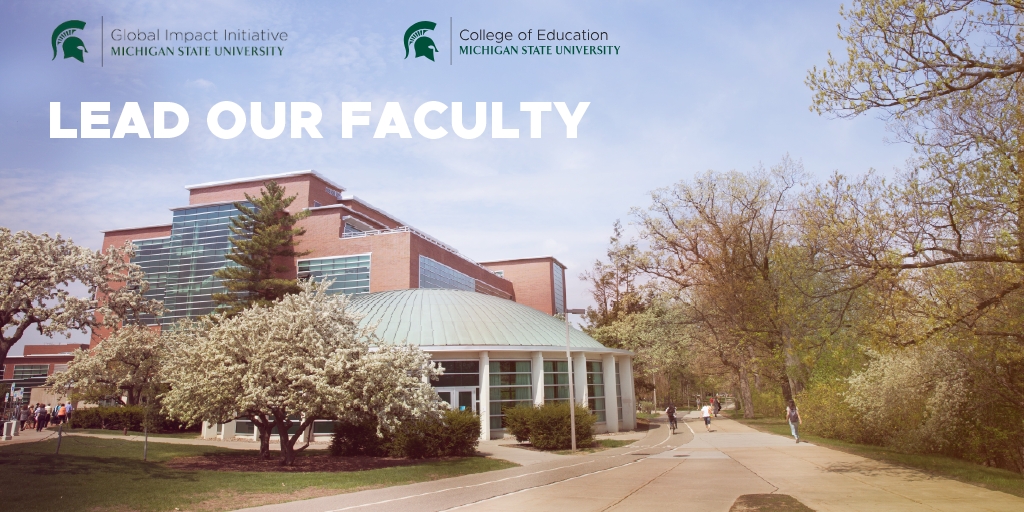 We are searching for the inaugural Center Director position for the newly envisioned Center for Global Education Research at the College of Education, Michigan State University. careers.msu.edu/en-us/job/5210…
 
This search is part of MSU's Global Impact Initiative. 
<a href="/MSUCollegeofEd/">College of Education</a>