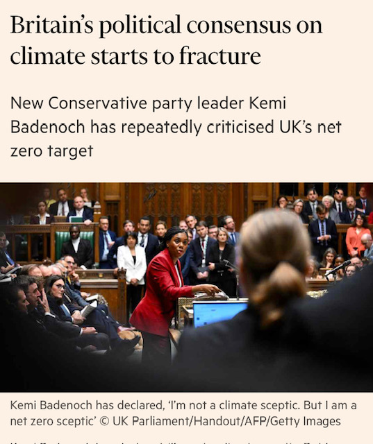 MPs like Kemi Badenoch who want to stop the drive for net zero need to explain to those whose homes have been flooded during #StormBert why they think climate action is a luxury

These storms are increasingly driven by climate breakdown. We need to act faster, not drag our feet