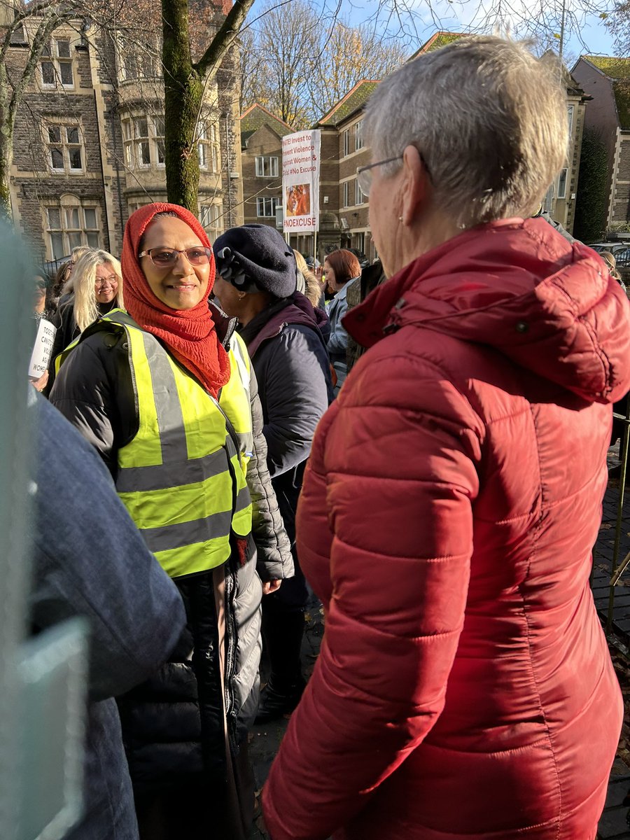 Bawso's tweet photo. Thank you to all friends, colleagues and partners who marched with us and make a stand to say “stop the violence, no more silence!” 
#WhiteRibbonDay #Bawso #StopTheViolence #NoToAbuse https://t.co/t2iy3AAeHP