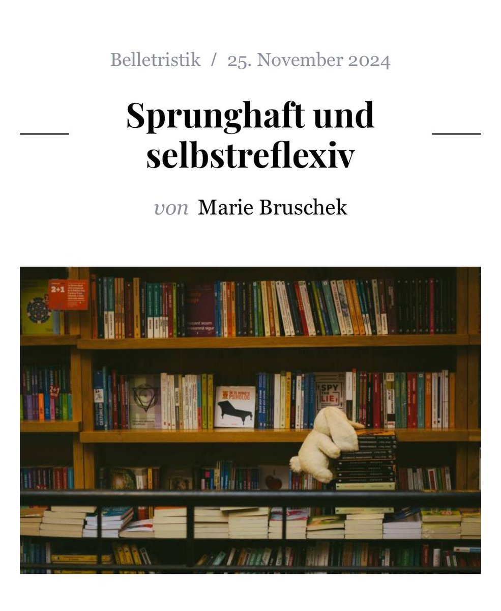 Ein Tobetier in Form eines Hasen begleitet Maren Kames’ Protagonistin in ihrem Roman »Hasenprosa« auf einem turbulenten Abenteuer. Dieses kann begeistern, meint Litlog-Autorin Marie Bruschek: litlog.de/sprunghaft-und…