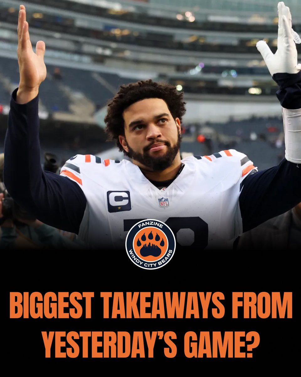What are your biggest takeaways from Sunday's loss to the Vikings?👇

#Bears | #DaBears
