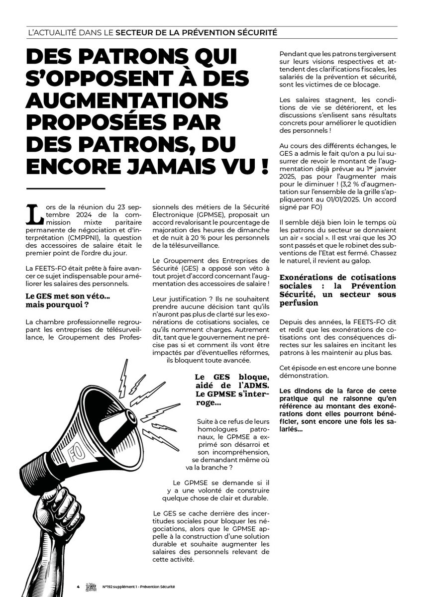Notre Mot A Dire supplément Prévention Sécurité - Actualité du secteur - novembre 2024

Lien vers le journal : admin.feetsfo.fr/storage/docume…