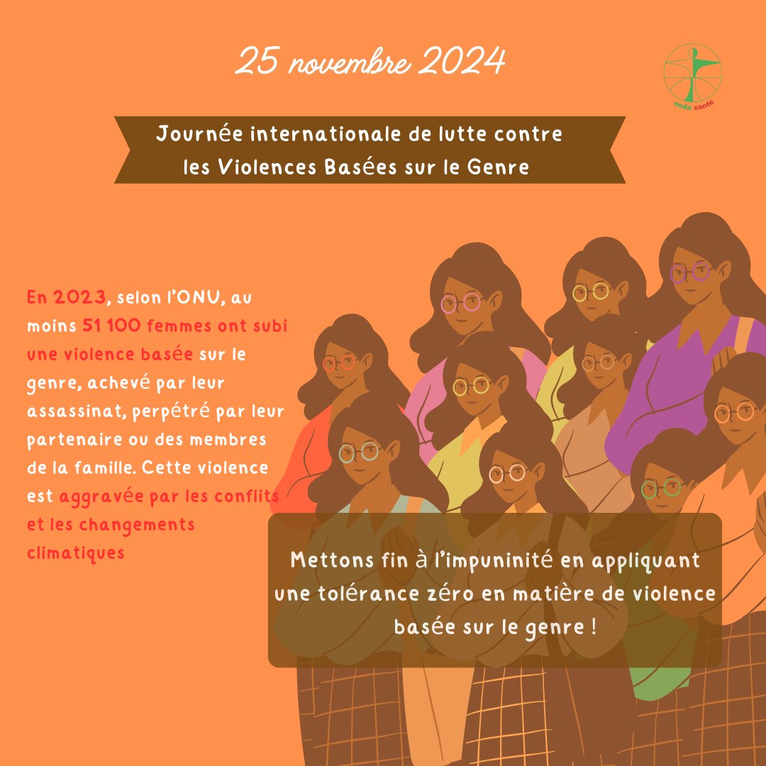La Journée internationale de lutte contre les violences basées sur le genre, célébrée le 25 novembre, lance la campagne des #16joursdactivisme

C'est une occasion de mobiliser tous les acteurs, de sensibiliser et d'accroître le plaidoyer auprès des décideurs.