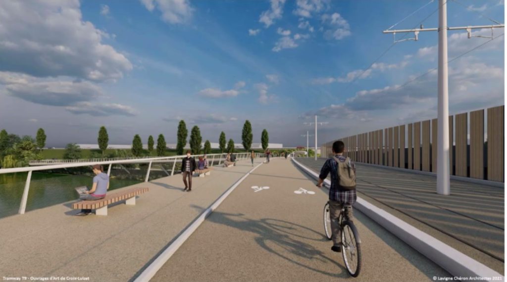 A @villeurbanne un tram peut en cacher un autre ! Étape décisive aujourd'hui pour le futur #tramwayT9 avec le lançage du pont. 135m à parcourir pour franchir le canal d'ici avril. Un pont tellement attendu par les habitants du quartier St-Jean pour se relier à toute la ville.