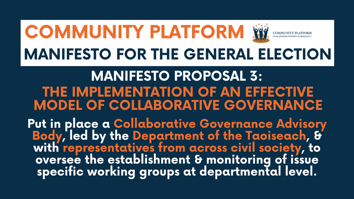 📢#Election24 Manifesto PROPOSAL 3 calls for the implementation of an effective model of Collaborative Governance.

See more in our ‘Towards a Progressive Model of Collaborative Governance’ Discussion Paper: bit.ly/3C4Rtnu

Visit our #GE24 Hub: bit.ly/CpGem24