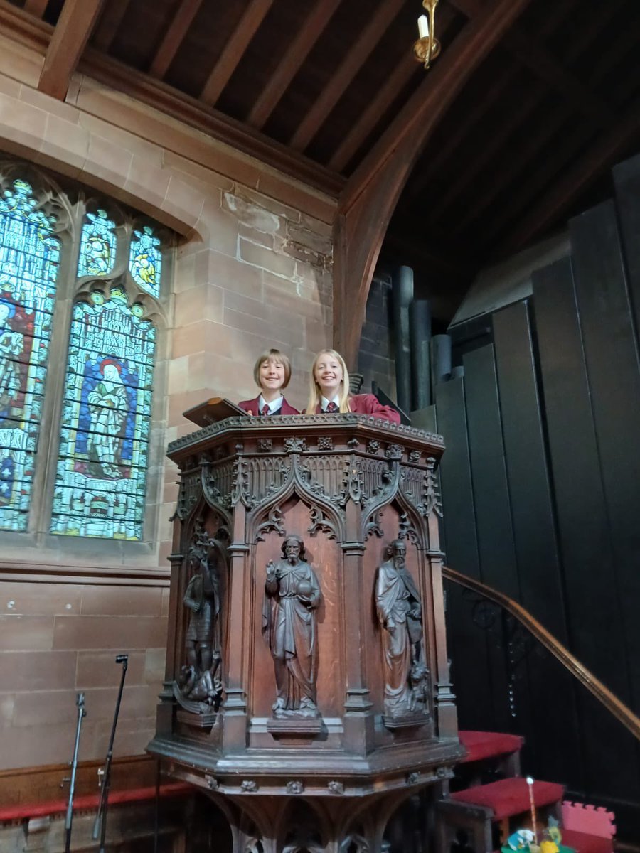TytheringtonSch's tweet photo. Year 7 are enjoying a visit to St Michael's Church in Macclesfield as part of their Christianity unit in RS. https://t.co/6p0OAmXtLO