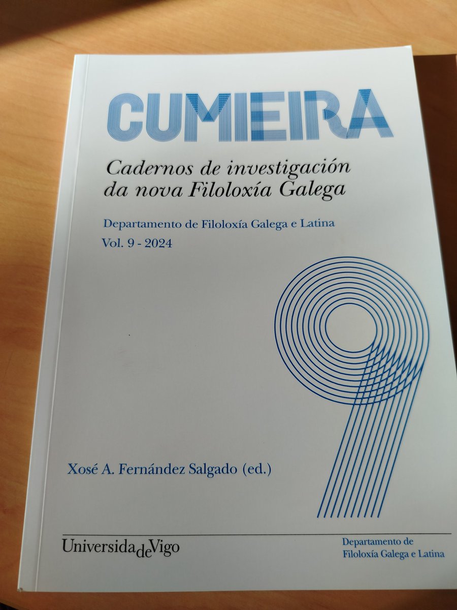 Acabo de catalogar na biblioteca da Fundación  Penzol o número 9  da revista Cumeira. Doazón, coma sempre, do seu editor literario <a href="/pepinsalgado/">Xose A.F.Salgado</a> . Graciñas 🥰🥰