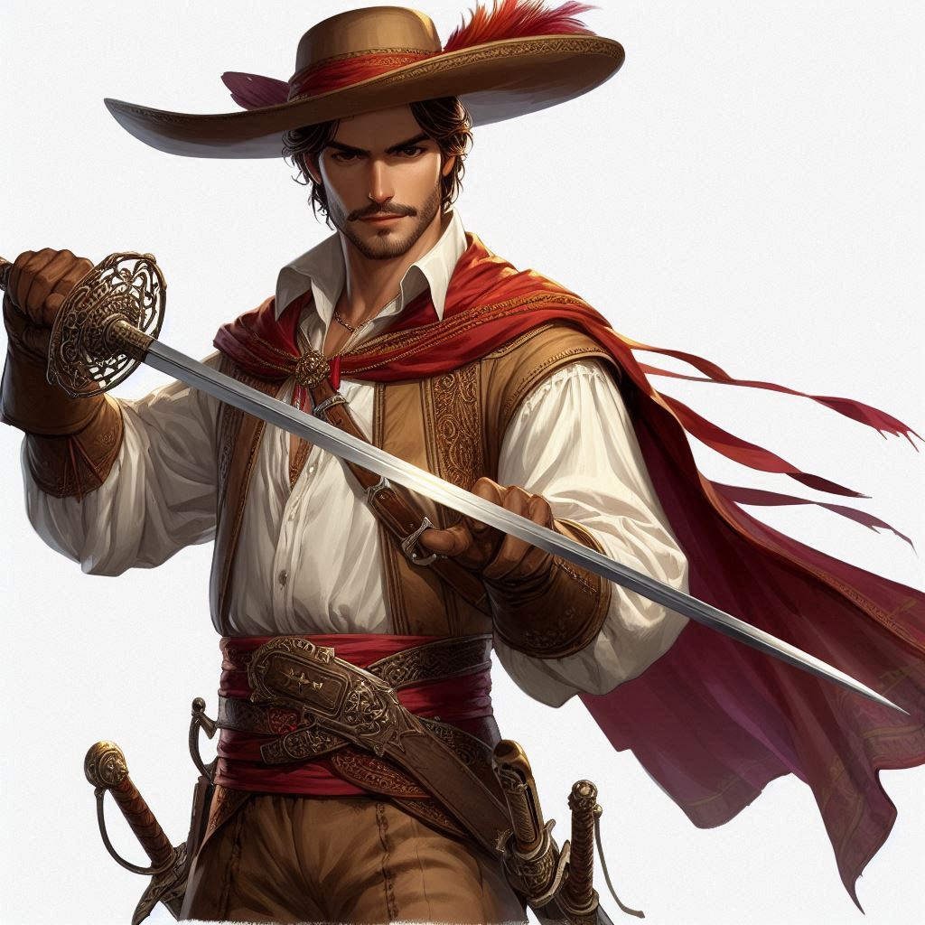 Este sábado en #OnRol2024 jugué una partida del 7º Mar, bajo las ordenes de la capitana <a href="/_MrzHyde/">Master Hyde</a> parte de <a href="/Proyecto_D20/">Proyecto D20</a>. 

Lo pase genial interpretando al dramático y carismático esgrimista, Cruz de la vega, quede con ganas de mas porque el personaje es de 10 para una campaña😁