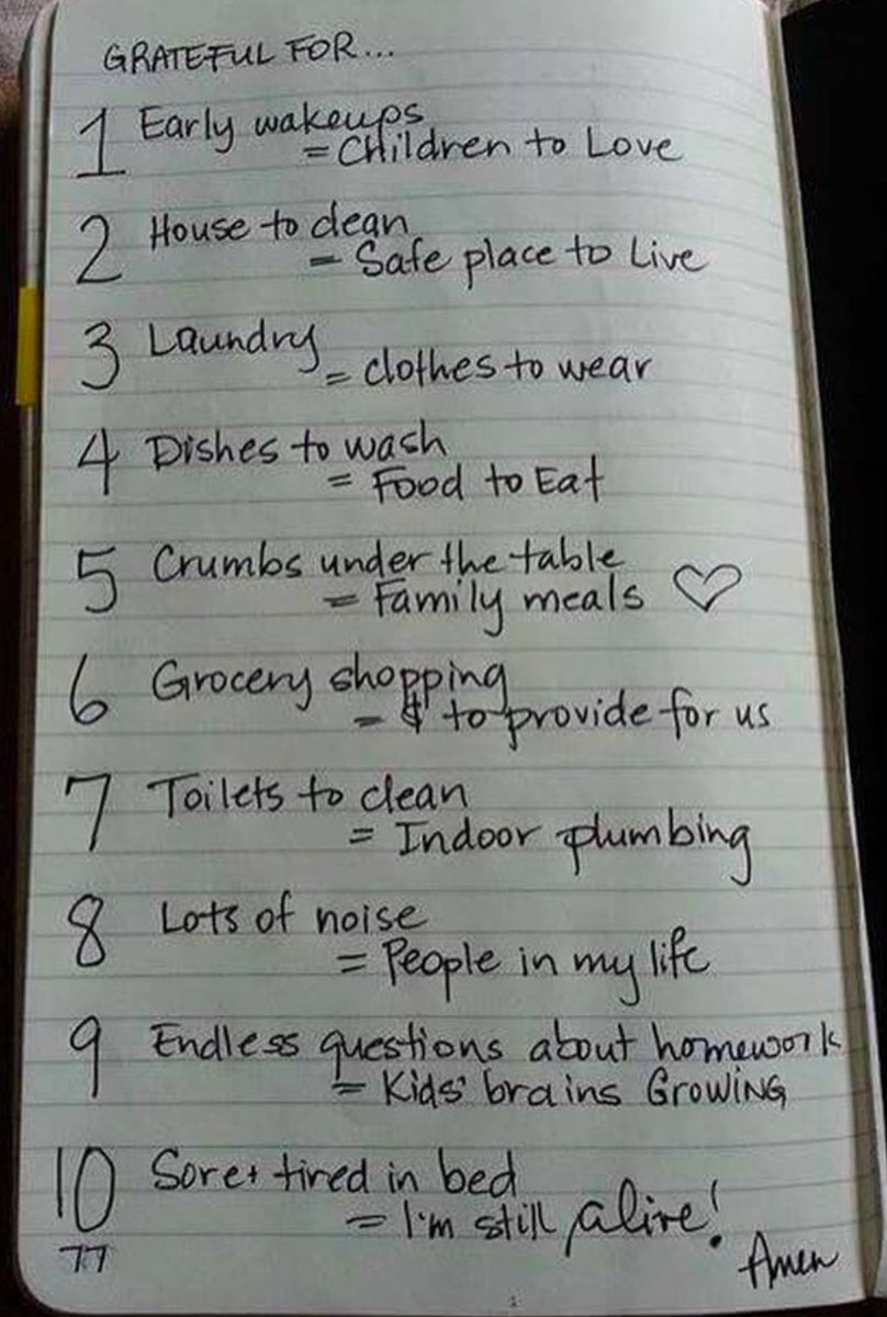 So much to be thankful for.