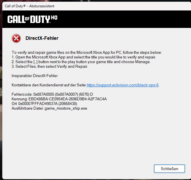 Masssel1991's tweet photo. #CoD bittet fixed euer game. Wenn selbst eine komplette neu installation nicht hilft... https://t.co/h6udPoFj19