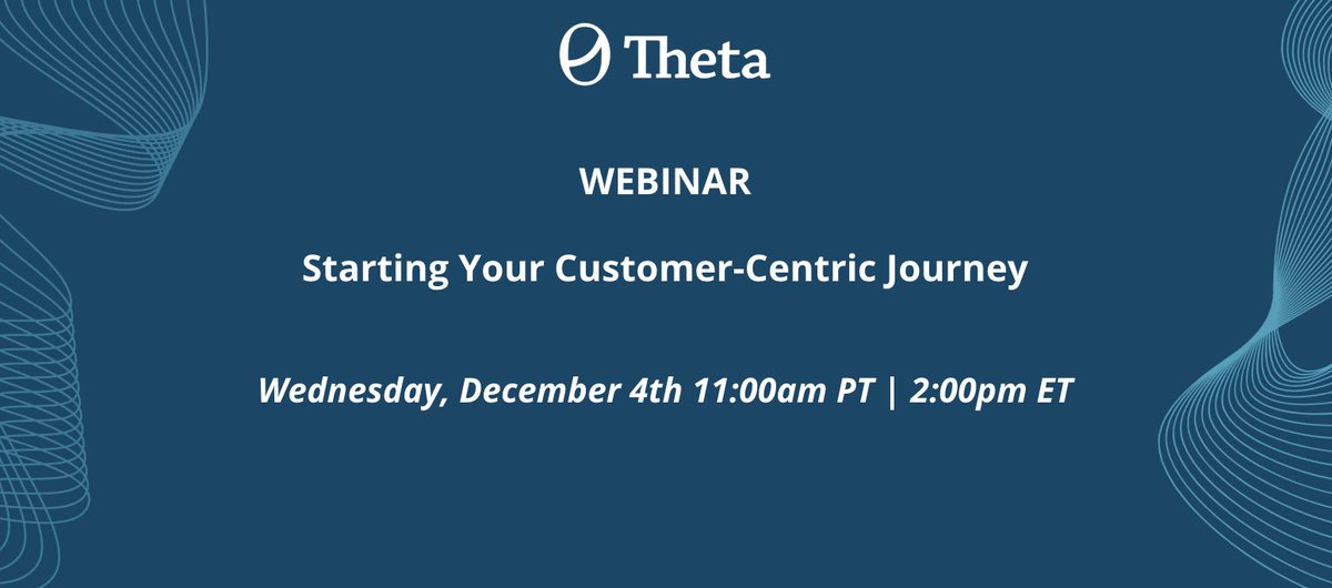 ThetaCLV's tweet image. Join Theta's co-founders, Daniel McCarthy and Peter Fader, on 12/4 to discover Theta's latest solutions, a customer-based audit and CLV starter, which can help you kickstart your customer-centric journey quickly and cost-effectively!
hubs.la/Q02ZfPBN0