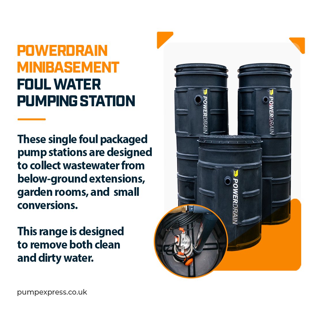 🚰✨ See our new and updated Single Foul Packaged Pump Stations!

Perfect for below-ground extensions, garden rooms, and small conversions. 🚽💧

#WastewaterSolutions #Powerdrain #HomeImprovement #DrainageMadeEasy