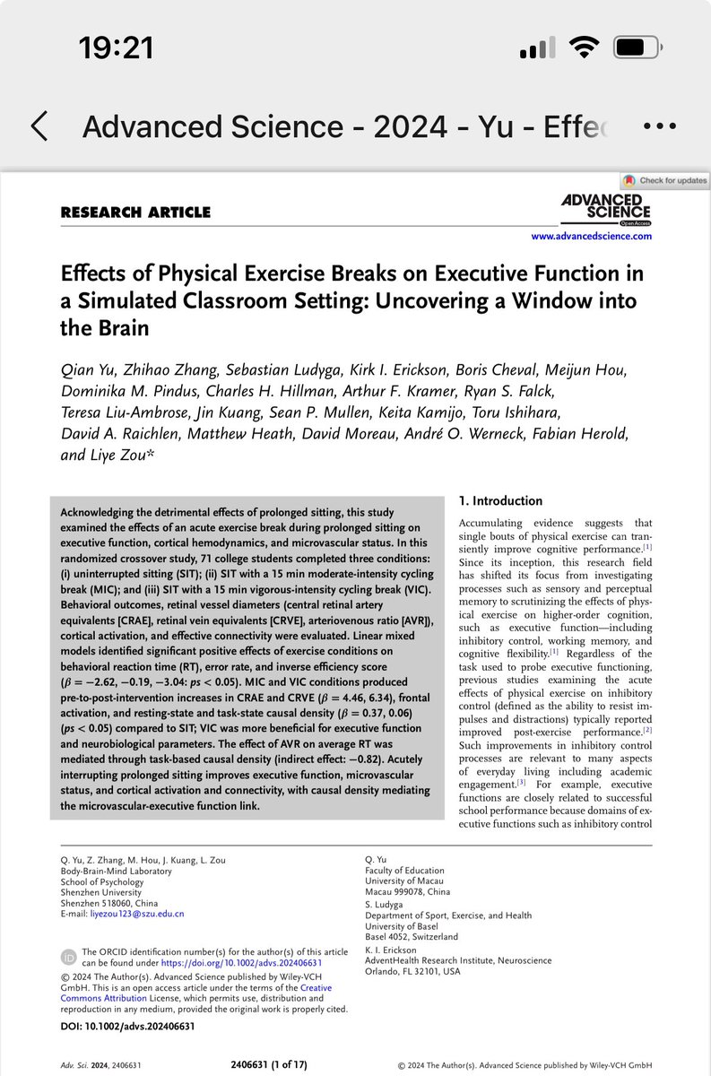 Liye zou (@liye_zou) on Twitter photo New paper- very thankful for <a href="/SLudyga/">Sebastian Ludyga</a> <a href="/chevalboris/">Boris Cheval 🇫🇷🇪🇸</a> <a href="/Ryan_S_Falck/">Ryan S. Falck, PhD CSCS</a> <a href="/drseanmullen/">Dr. Sean Mullen</a> <a href="/KamijoKeita/">Keita Kamijo 紙上敬太</a> <a href="/toru_ishihara/">Toru Ishihara</a> <a href="/DavidRaichlen/">David Raichlen</a> <a href="/Andreowerneck/">André Werneck</a>
onlinelibrary.wiley.com/doi/full/10.10… New paper- very thankful for <a href="/SLudyga/">Sebastian Ludyga</a> <a href="/chevalboris/">Boris Cheval 🇫🇷🇪🇸</a> <a href="/Ryan_S_Falck/">Ryan S. Falck, PhD CSCS</a> <a href="/drseanmullen/">Dr. Sean Mullen</a> <a href="/KamijoKeita/">Keita Kamijo 紙上敬太</a> <a href="/toru_ishihara/">Toru Ishihara</a> <a href="/DavidRaichlen/">David Raichlen</a> <a href="/Andreowerneck/">André Werneck</a>
onlinelibrary.wiley.com/doi/full/10.10…