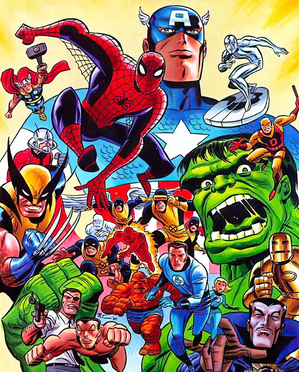 SpidermanNotes's tweet photo. World of Marvel
Artwork by Bruce Timm https://t.co/e53gl8eGzw