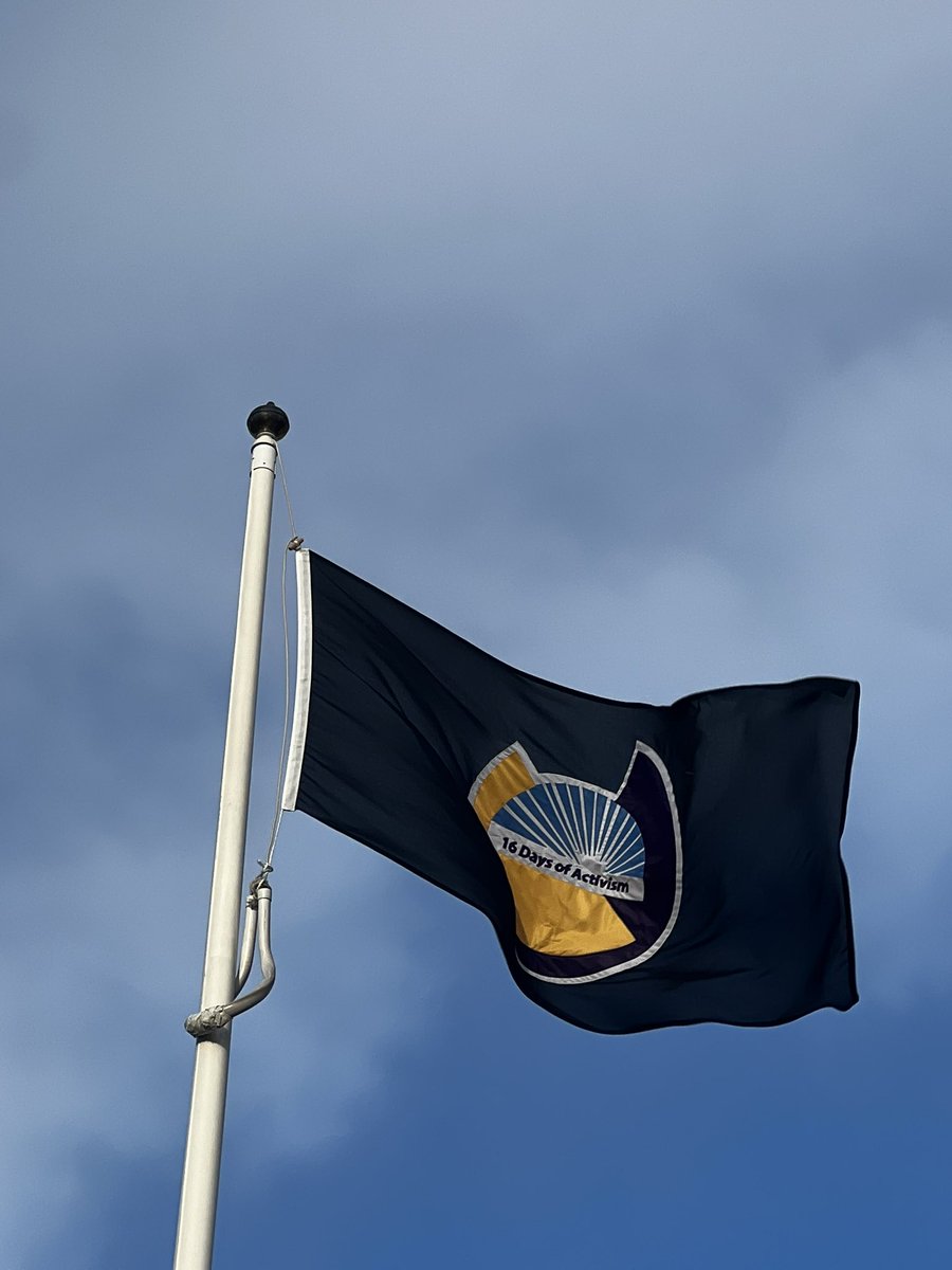 Today begins 16 days of action against gender-based violence. 

We’re flying the flag in solidarity with all those who have experienced GBV. Our Church street office &amp; Titan Crane will be lit up in orange to mark the start.
