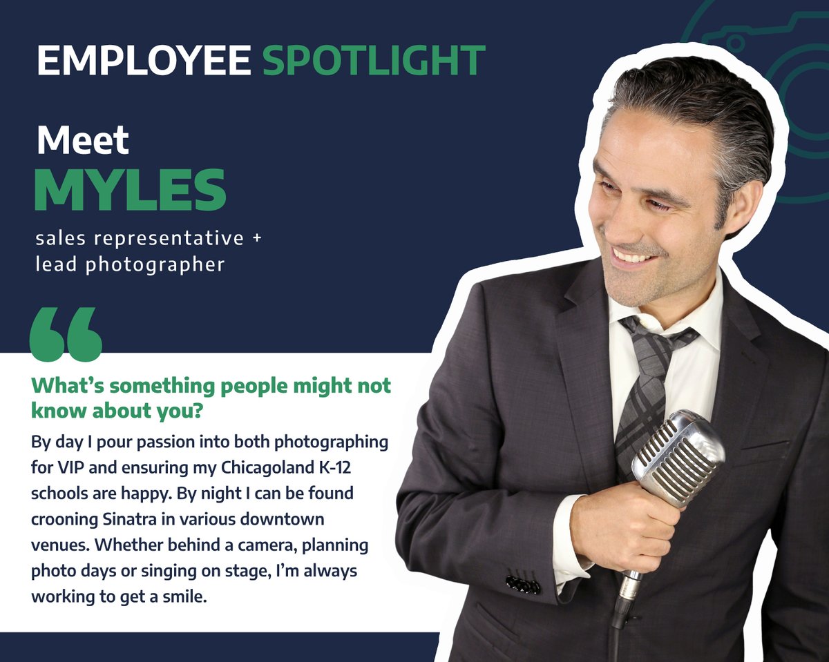 Myles has been with the VIP team since 2001.  Thanks for all the positive energy you bring with you to work, Myles!