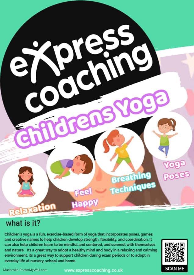 Everyone loves a Black Friday sale!!

Slightly different type of promotion as we proudly announce our next new provision delivered to schools, clubs, within the community!  CHILDRENS YOGA 🧘 🧘‍♀️ 

Want to know more email gail@expresscoaching.co.uk or scan the QR code😊🙌