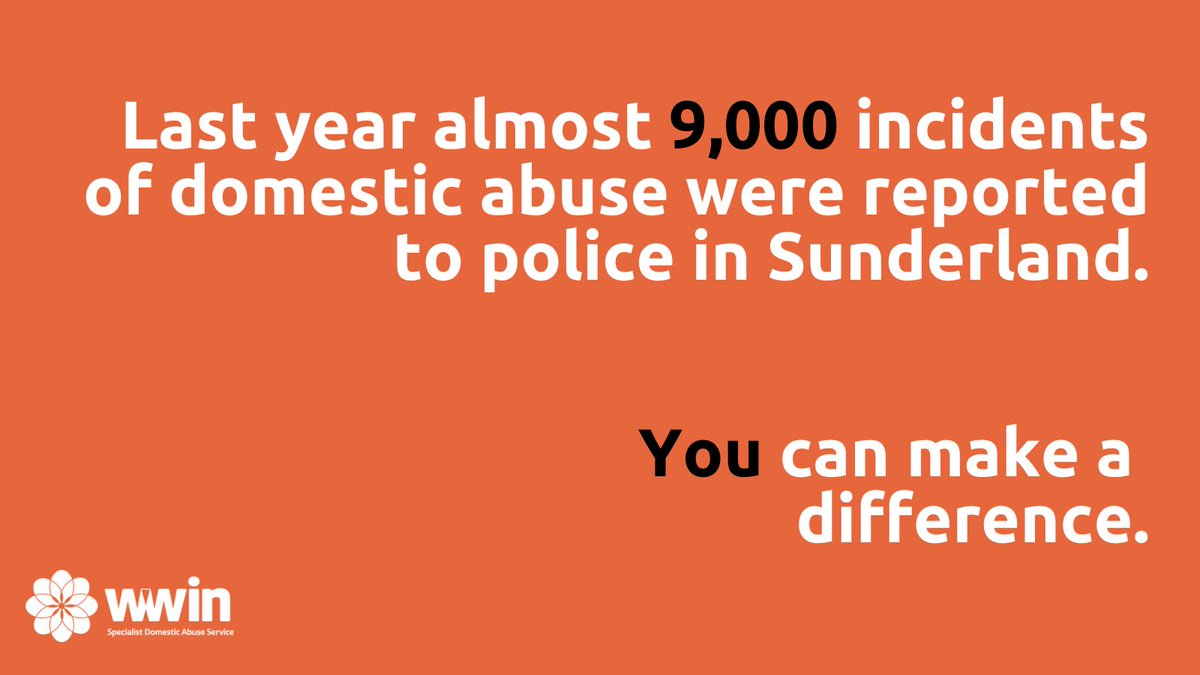 Last year, almost 9,000 incidents of domestic abuse were recorded by police in Sunderland – unfortunately the true scale of domestic abuse in Sunderland will be much greater, due to the hidden nature of abuse.

Find out how you can help – wwin.org.uk/wrd-16-days