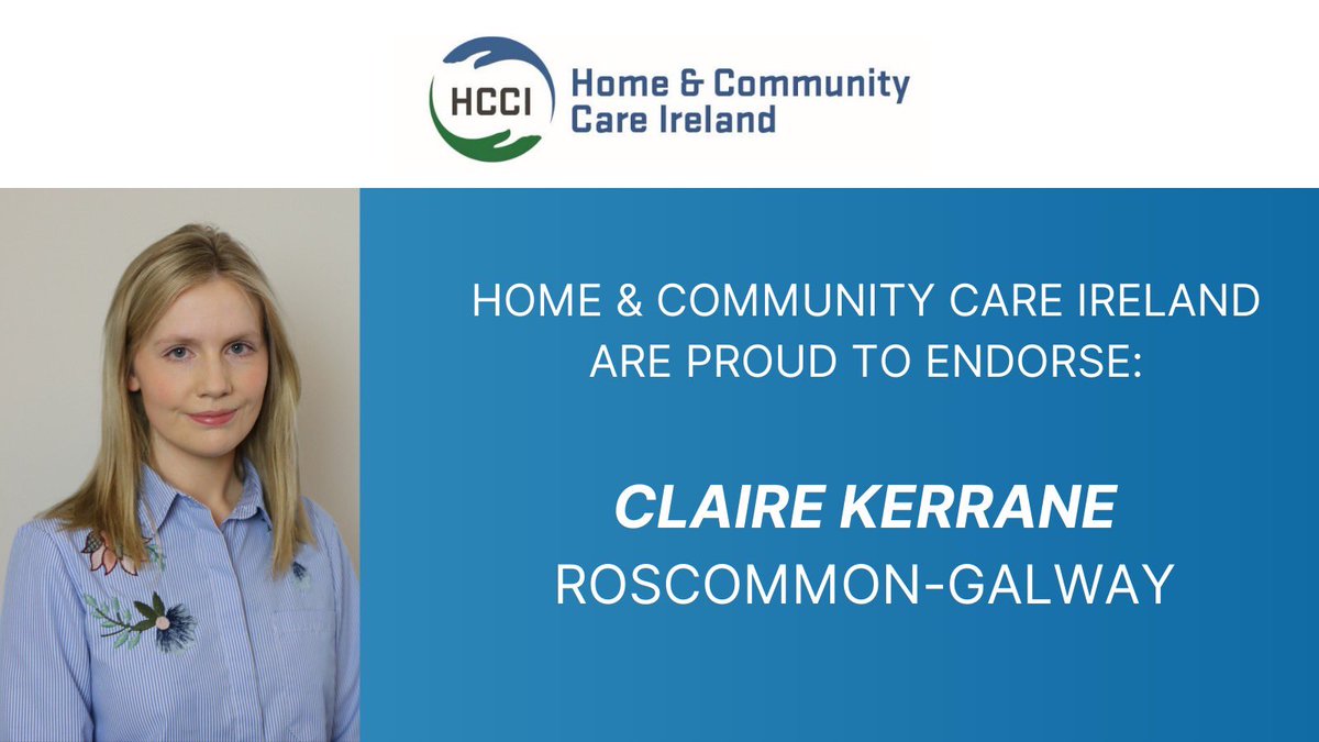 Home & Community Care Irl (@hcc_irl) on Twitter photo 🎤HCCI are endorsing Claire Kerrane because of her unwavering support for home care 
📣She has consistently raised home care issues in the Dáil, such as rural waiting lists 
🗳️Vote for home care this #Election2024 🎤HCCI are endorsing Claire Kerrane because of her unwavering support for home care 
📣She has consistently raised home care issues in the Dáil, such as rural waiting lists 
🗳️Vote for home care this #Election2024