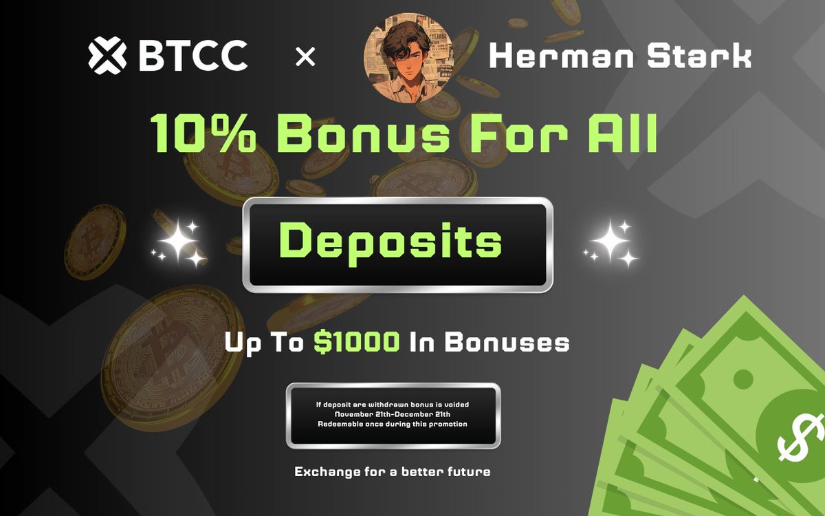 GM 💎💯👋
Exciting News!

I'm partnering with  <a href="/BTCCexchange/">BTCC</a> for their ongoing campaign! Join me and grab your rewards on a first-come, first-served basis!

<a href="/BTCCexchange/">BTCC</a> offers 

User-friendly interface
Special rewards for high trading volumes and ROIs

Sign up now with my