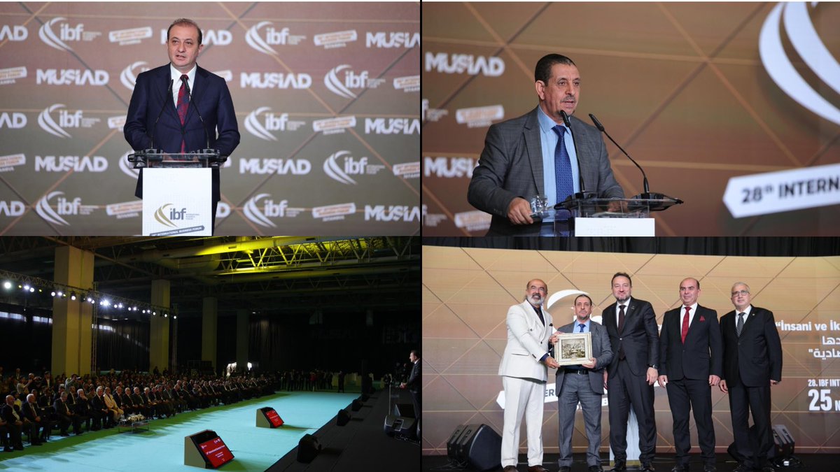 MÜSİAD EXPO 2024 ile eş zamanlı olarak IBF (<a href="/ibforumorg/">International Business Forum - IBF</a>) tarafından düzenlenen 28. Uluslararası İş Forumu (IBF) Kongremizin açılışını, <a href="/Ticaret/">T.C. Ticaret Bakanlığı</a> Bakanımız Sayın Prof. Dr. Ömer Bolat, MÜSİAD Kurucu Başkanımız ve IBF Başkanı Erol Yarar ve T.C. Adalet Bakan Yardımcımız Hurşit