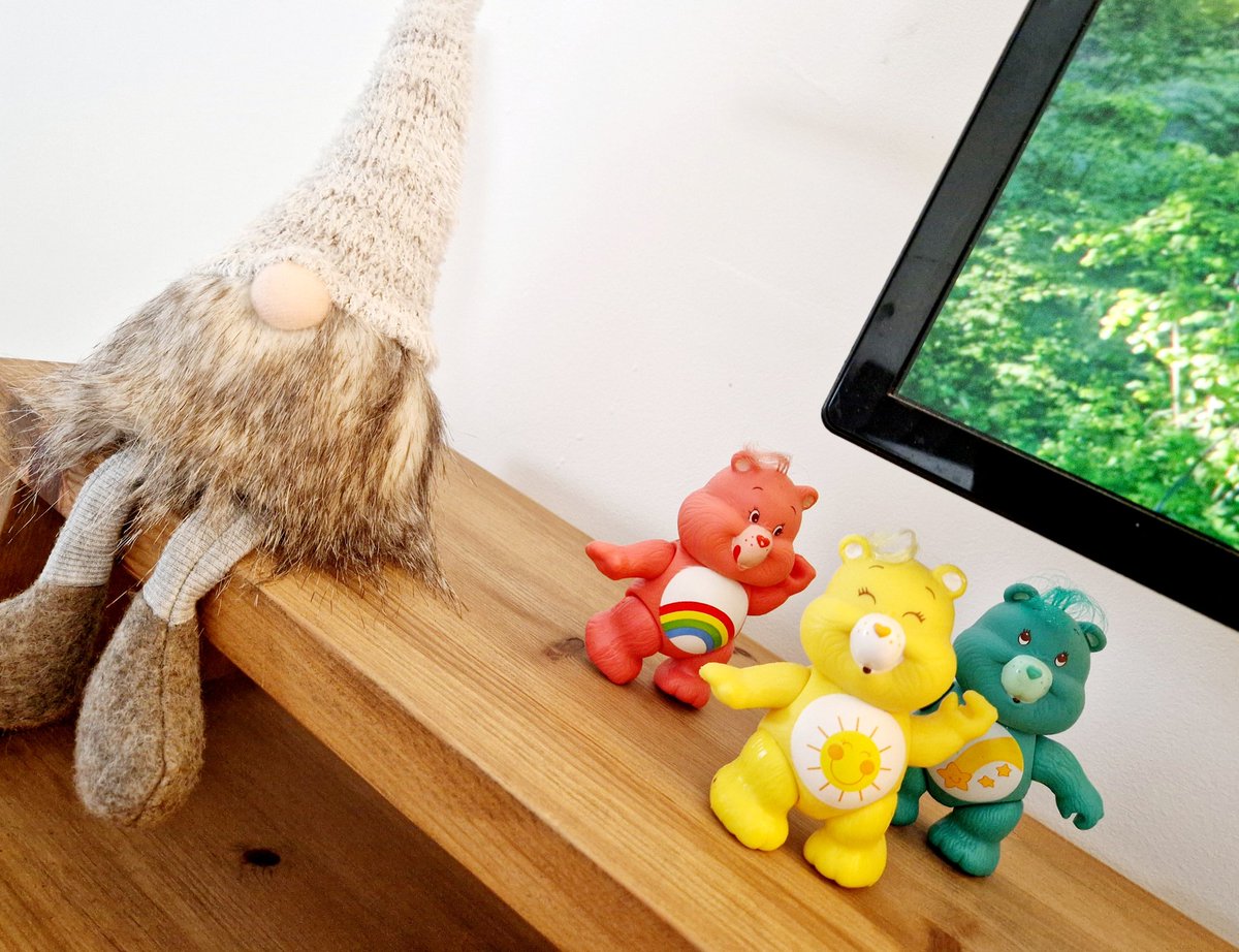 A few of my writing desk colleagues this morning. The Care Bears are fierce critics and provide constant edits - in particular Mr Funshine. Don't be fooled by that sunny smile.