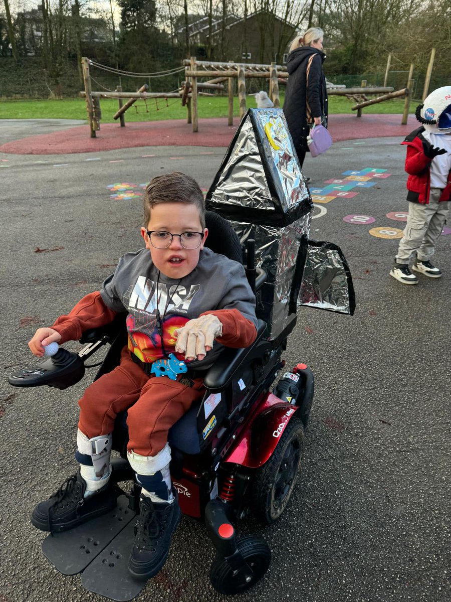 3... 2... 1... BLAST OFF! 🚀

Isaac soared to school this morning in his epic homemade costume to celebrate Space Day 💚

Doesn't he look out of this world?! 🌎